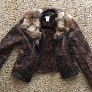 Faux fur jacket from Cache